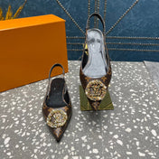 LV MET SLINGBACK BALLERINA MONOGRAM