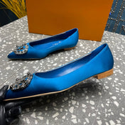 LV MET FLAT BALLERINA BLUE