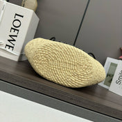 LOE ANAGRAM BASKET RAFFIA BLACK