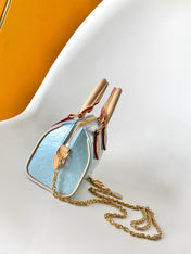 NANO SPEEDY 16 IN PASTEL MONOGRAM VERNIS GOLD HARDWARE