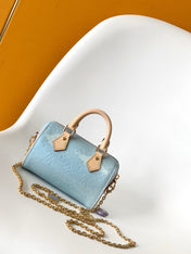 NANO SPEEDY 16 IN PASTEL MONOGRAM VERNIS GOLD HARDWARE