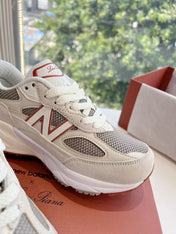 LP&NB CLASSIC BISCUIT SNEAKERS WHITE SUEDE