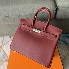 HM BIRKIN 30CM JAM CALFSKIN SILVER HARDWARE