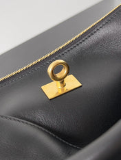 RODEO 22 IN BLACK CALFSKIN GOLD HARDWARE