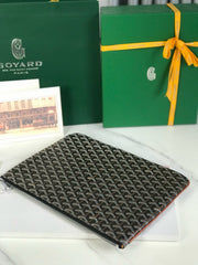 SENAT POCHETTE IN NAVY BLUE GOYARDINE CANVAS