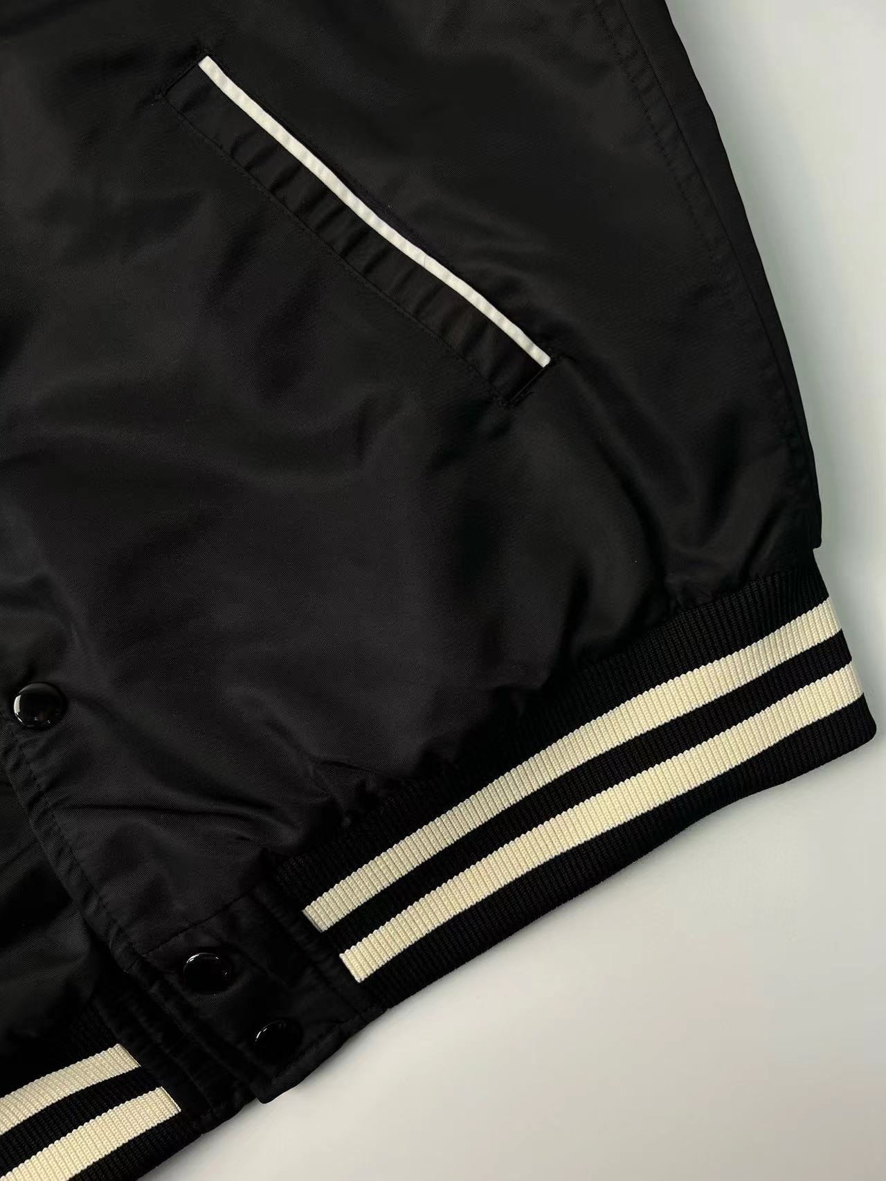 Celine Jackets C Logo Black White Mix Grey Cotton