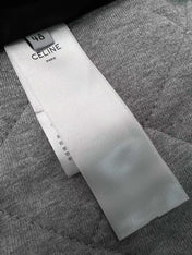 Celine Jackets C Logo Black White Mix Grey Cotton