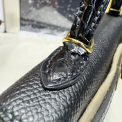 HM KELLY MINI 19 BLACK TOGO LETHER GOLD HARDWARE