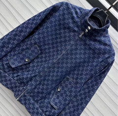 GG Blue Denim Bomber Jacket