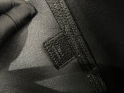 Chlo Spin tote bag in black grained leather