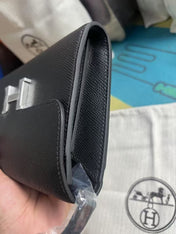 CONSTANCE SHOULDER BAG  IN BLACK CALFSKIN