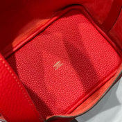 HM PICOTIN LOCK 18 RED CALFSKIN