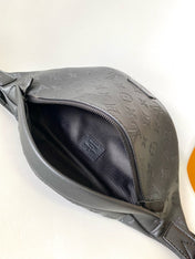 LV BELT BAG 44 IN BLACK EMBOSSED MONOGRAM CALFSKIN