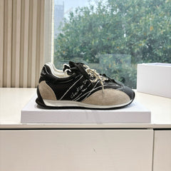DIOR B30 SNEAKERS IN BLACK AND BEIGE SUEDE