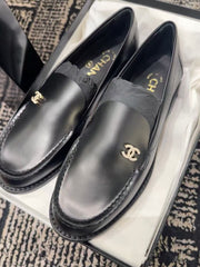 CC MOCCASINS 2025 IN BLACK CALFSKIN