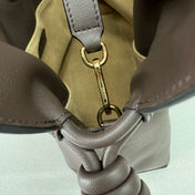 LOE 30 FLAMENCO PURSE BUCKET IN CHESTNUT BROWN CALFSKIN