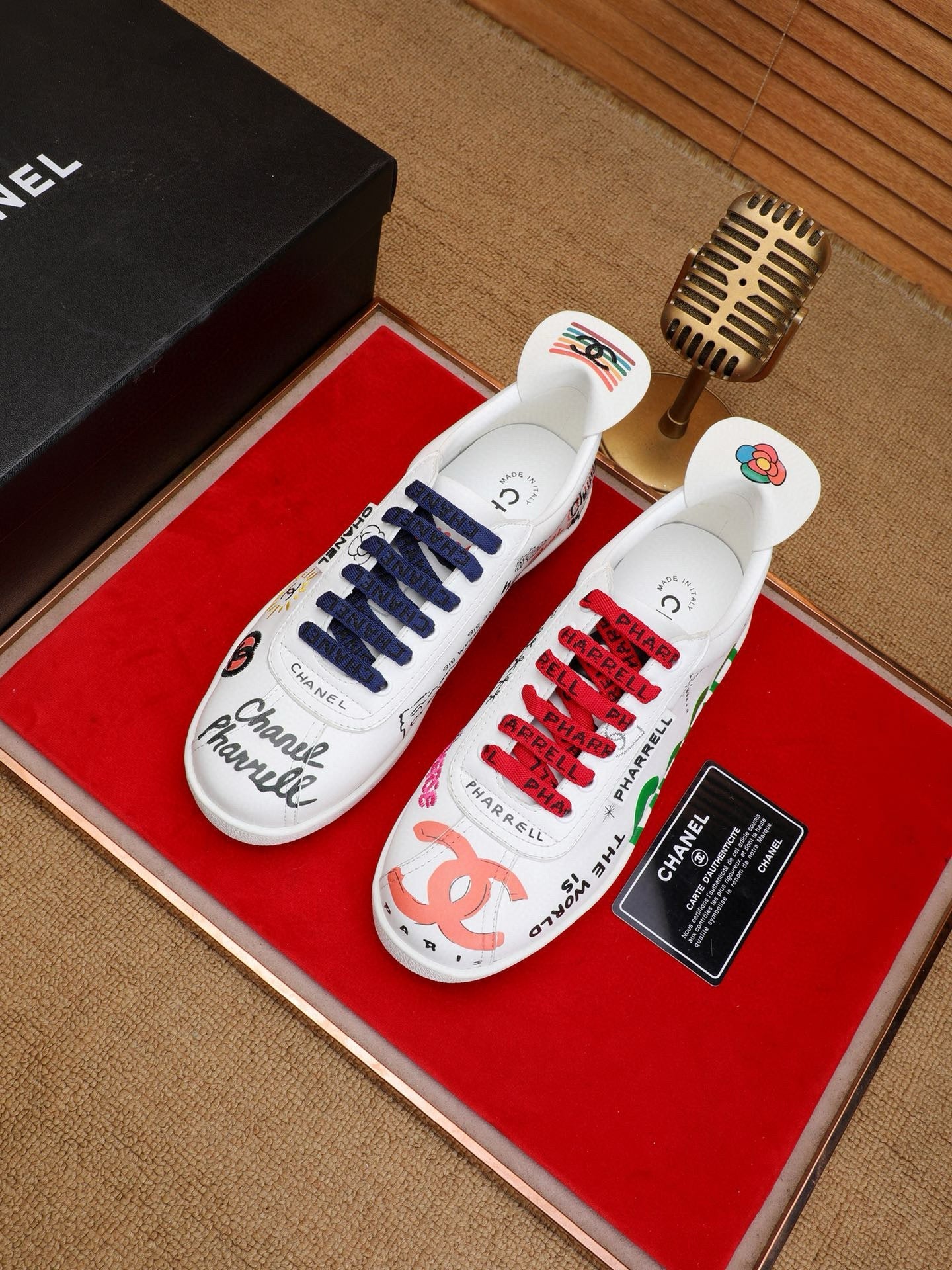 CC COCO SNEAKERS IN COLORFUL CALFSKIN