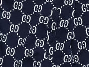 GUCCI ZIP-UP KNITTED JACKET IN NAVY BLUE