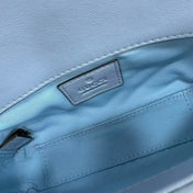 GG MARMONT 16 MINI SHOULDER BAG BLUE CALFSKIN