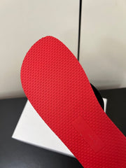 THE ROW THICK-SOLED FLIP FLOPS IN RED RUBBER