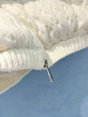 MONCLER JACKET IN WHITE WOOL