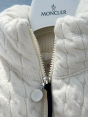 MONCLER JACKET IN WHITE WOOL