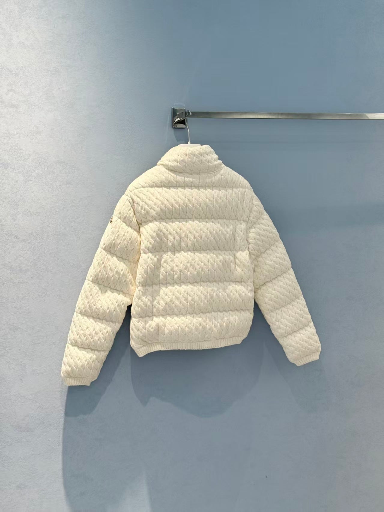 MONCLER JACKET IN WHITE WOOL