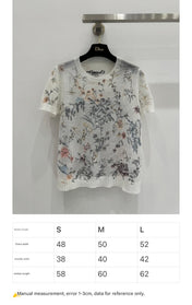 CREW NECK KNIT SWEATER 25S IN COTTON 266209