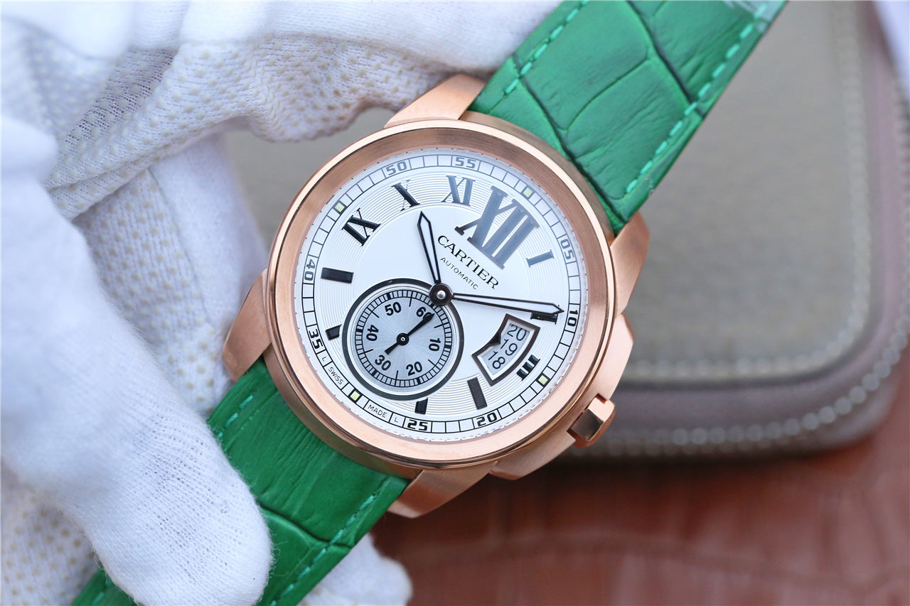 CALIBRE DIVER 42 AUTOMATIC ROSE GOLD CASE WHITE DIAL