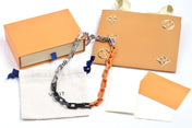 LOUIS VUITTON ORANGE BAMBOO SPLICING NECKLACE
