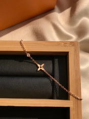 LV BLOSSOM SERIES SINGLE FLOWER DIAMOND COLLARBONE NECKLACE