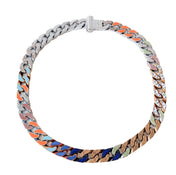 CHAIN LINKS PATCHES NECKLACE