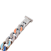 CHAIN LINKS PATCHES NECKLACE