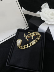 CC HEART GOLD DIAMOND BRACELET