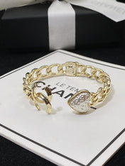 CC HEART GOLD DIAMOND BRACELET