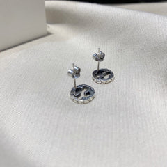 INTERLOCKING G EARRINGS SILVER
