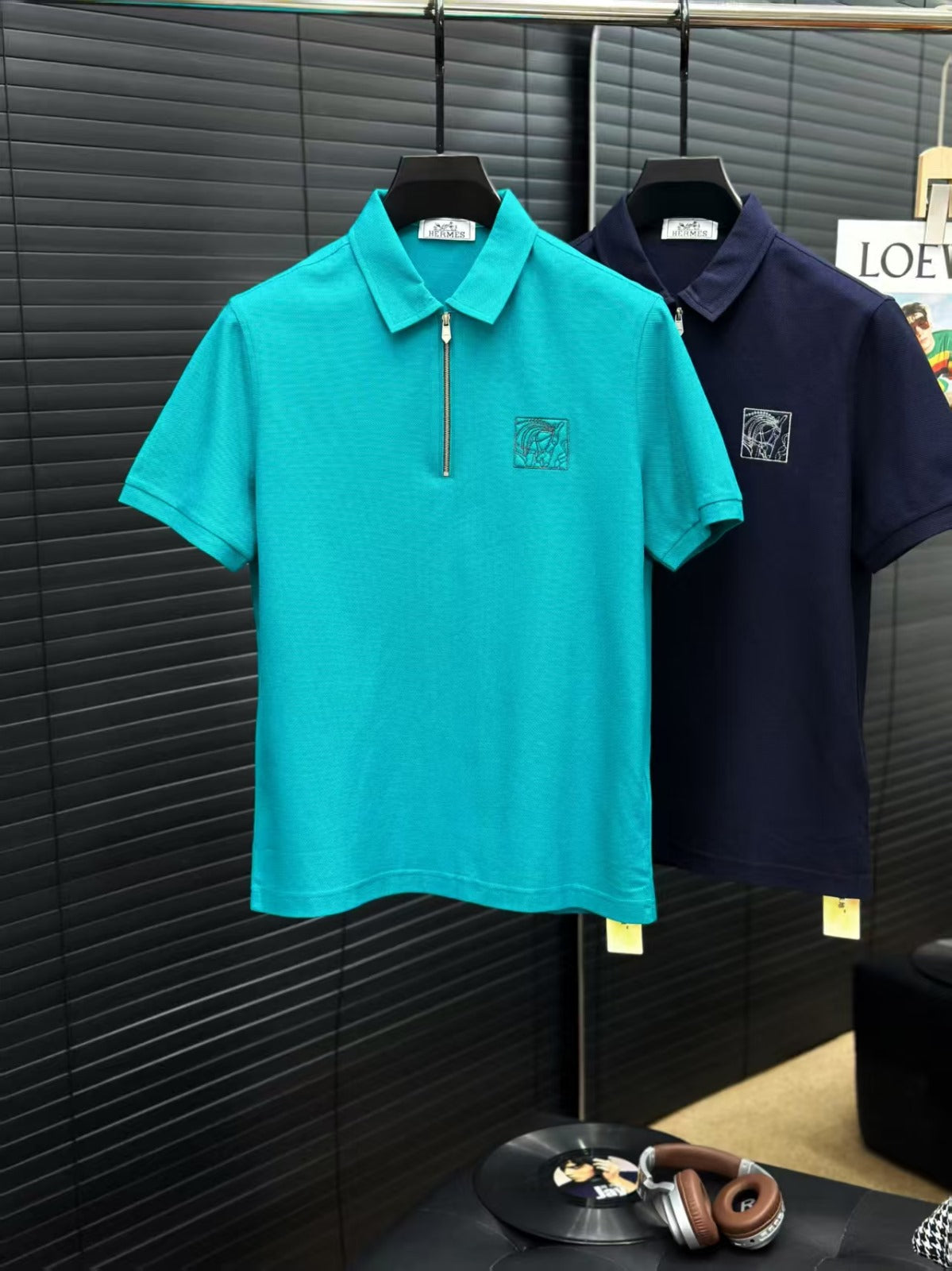 LOEWE POLO SHIRT IN EMBROIDERED COTTON