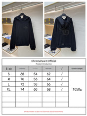 CHROME HEARTS CEMETERY CROSS SEVEN-11 HOODIE IN BLACK