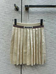 Miu Beige Tank Top and Skirt