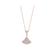 DREAM NECKLACE PINK GOLD FULL DIAMOND
