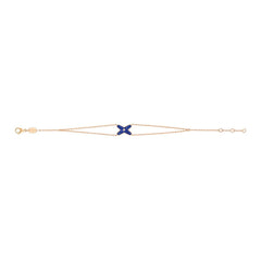 JEUX BRACELET AGATE PINK GOLD 1 DIAMOND