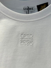 Loewe 25 Bear Embroidered High Waist Short T-shirt Cotton