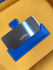 MUSE VANITY CASE 20 IN BLUE GOYARDINE CANVAS