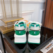 LV RUN 55 SNEAKER WHITE GREEN