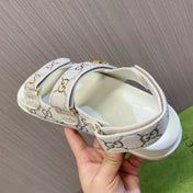 GG CLASSIC CANVAS SANDALS WHITE