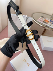 DIOR 25S BELT 20 MM IN BLACK CALFSKIN 618009