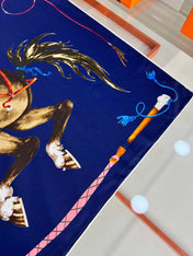 HERMES 26S PRINTED SQUARE SCARF 88 IN SILK 309925