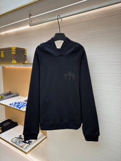 CHROME HEARTS CEMETERY CROSS SEVEN-11 HOODIE IN BLACK