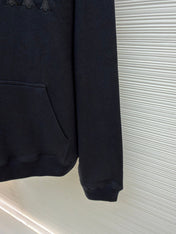 CHROME HEARTS CEMETERY CROSS SEVEN-11 HOODIE IN BLACK