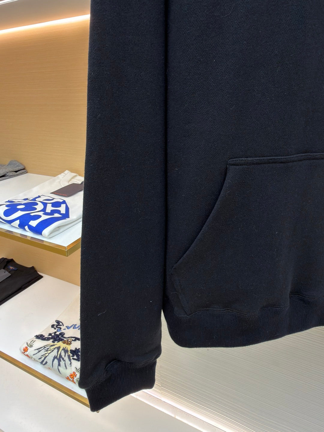 CHROME HEARTS CEMETERY CROSS SEVEN-11 HOODIE IN BLACK